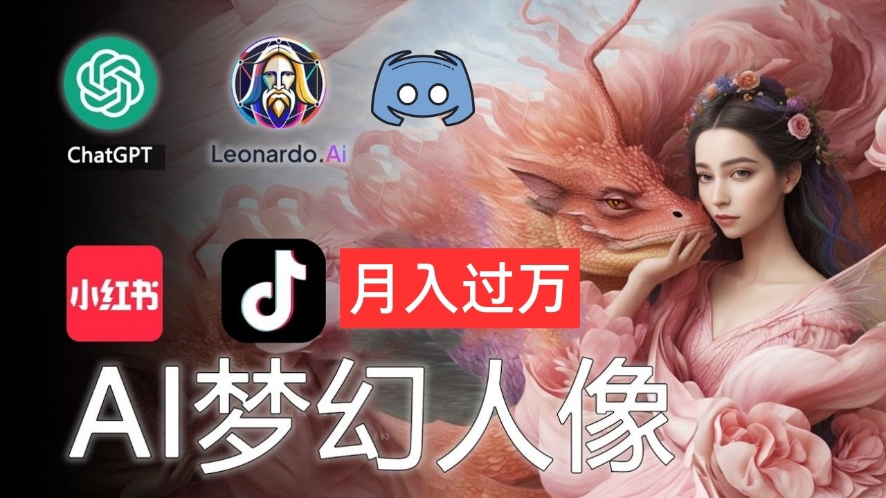 （11575期）AI摄影梦幻人像：零基础也能月入过万的秘密-九天资源站
