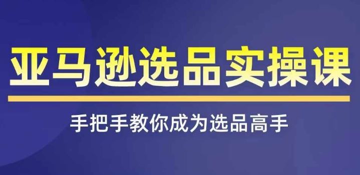 亚马逊选品实操课程，快速掌握亚马逊选品的技巧，覆盖亚马逊选品所有渠道-九天资源站