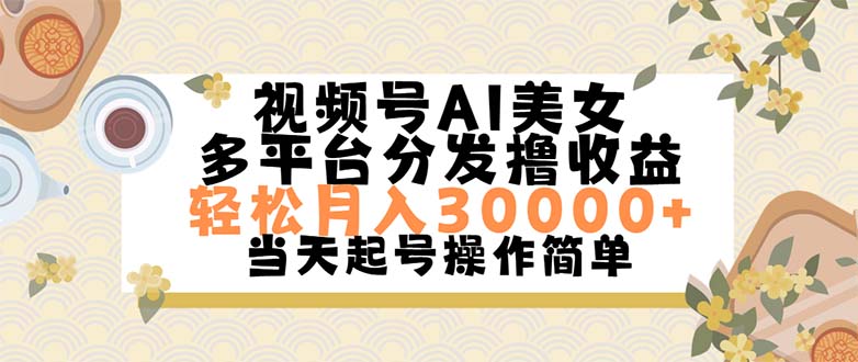 （11684期）视频号AI美女，轻松月入30000+,操作简单轻松上手-九天资源站