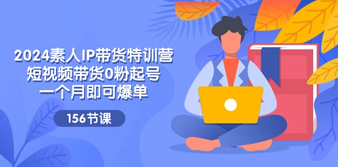2024素人IP带货特训营，短视频带货0粉起号，一个月即可爆单（156节）-九天资源站