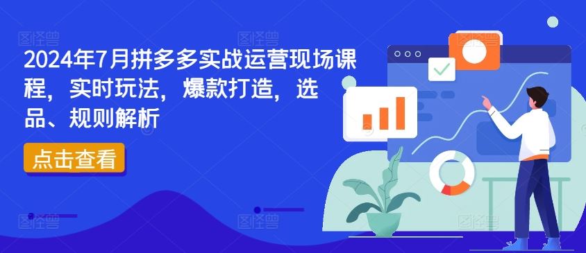 2024年7月拼多多实战运营现场课程，实时玩法，爆款打造，选品、规则解析-九天资源站