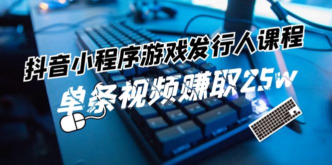 （11765期）抖音小程序-游戏发行人课程：带你玩转游戏任务变现，单条视频赚取25w-九天资源站