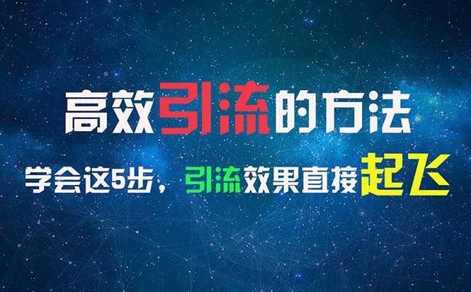 （11776期）高效引流的方法，可以帮助你日引300+创业粉，一年轻松收入30万，比打工强-九天资源站