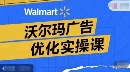 沃尔玛广告优化实操课，广告报告实操讲解，广告如何提高转化和ROAS等-九天资源站