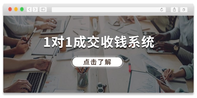 1对1成交收钱系统，全网130万粉丝，十年专注于引流和成交！-九天资源站