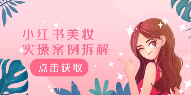 小红书美妆实操案例拆解，深度解读小红书40万粉 8000赞180粉，为什么?-九天资源站