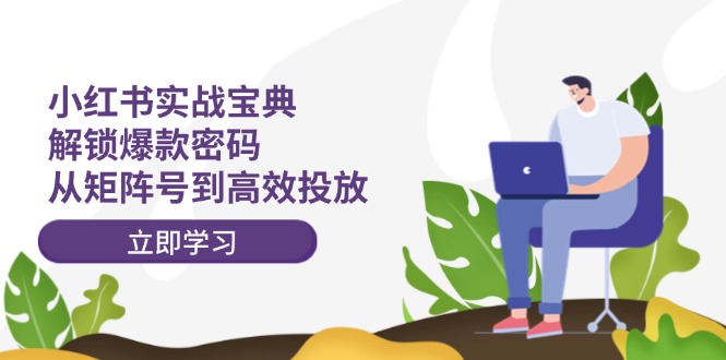 小红书实战宝典：解锁爆款密码，从矩阵号到高效投放-九天资源站
