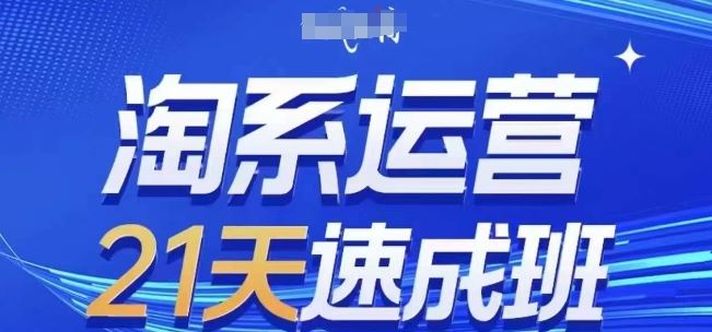 淘系运营21天速成班(更新24年8月)，0基础轻松搞定淘系运营，不做假把式-九天资源站