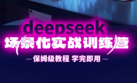 DeepSeek场景化实战训练营，保姆级教程，学完即用，手把手教你用DeepSeek提升效率-九天资源站