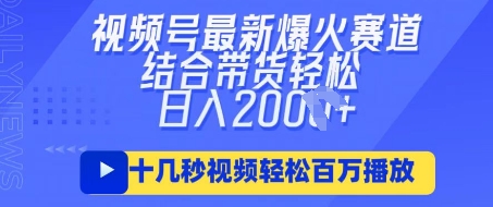 视频号最新爆火ai民国美女视频，轻松百万播放，结合带货日入数张-九天资源站