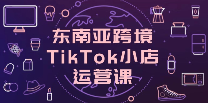 东南亚跨境TikTok小店运营课，掌握店铺设置与流量转化核心技巧-九天资源站