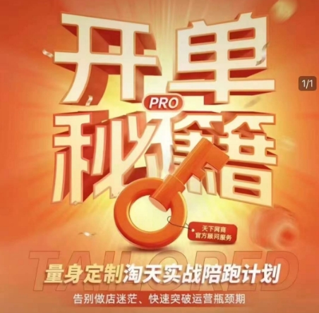 淘宝开单秘籍PRO，量身定制淘天实战陪跑计划，告别做店迷茫、快速突破运营瓶颈期(更新)-九天资源站