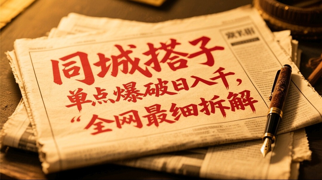 同城搭子群19.9单点爆破日入千，搭子组局月入万，全网最细拆解-九天资源站