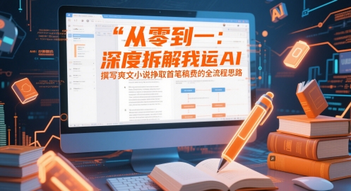 从零到一：深度拆解我运用AI撰写爽文小说挣取首笔稿费的全流程思路-九天资源站