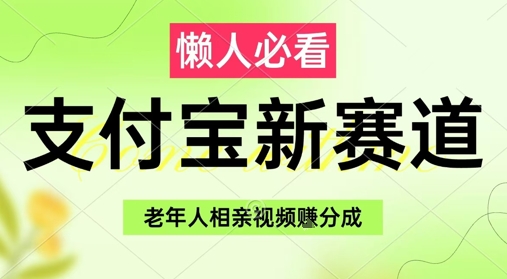 支付宝新赛道，利用老年人相亲视频，挣分成收益，轻松月入过W，操作简单-九天资源站