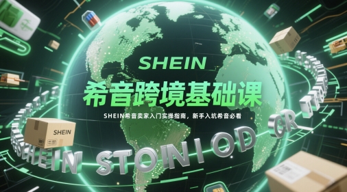 希音跨境基础课，SHEIN希音卖家入门实操指南，新手入坑希音必看-九天资源站