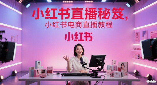 小红书直播秘笈，小红书电商直播教程-九天资源站