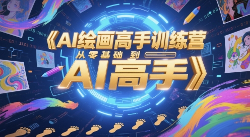 AI绘画高手训练营，从零基础到AI高手-九天资源站