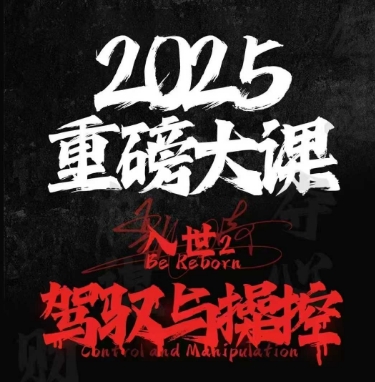 2025重磅大课，入世2，驾驭与控制-九天资源站