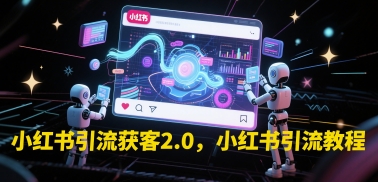 小红书引流获客2.0，小红书引流教程-九天资源站