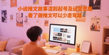 小说推文故事混剪起号及运营思路，看了做推文可以少走弯路-九天资源站