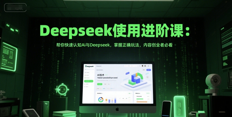 Deepseek使用进阶课：帮你快速认知Ai与Deepseek，掌握正确玩法，内容创业者必看-九天资源站