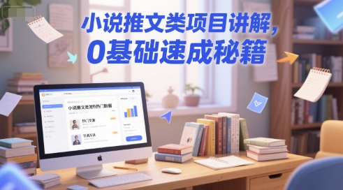 小说推文类项目讲解，0 基础速成秘籍-九天资源站