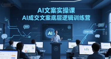 AI文案实操课，AI成交文案底层逻辑训练营-九天资源站
