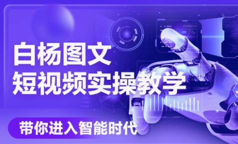 白杨老师·Ai图文短视频实操课(更新6月)-九天资源站
