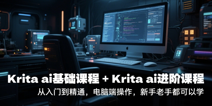 krita ai基础课程+Krita ai进阶课程，从入门到精通，电脑端操作，新手老手都可以学-九天资源站