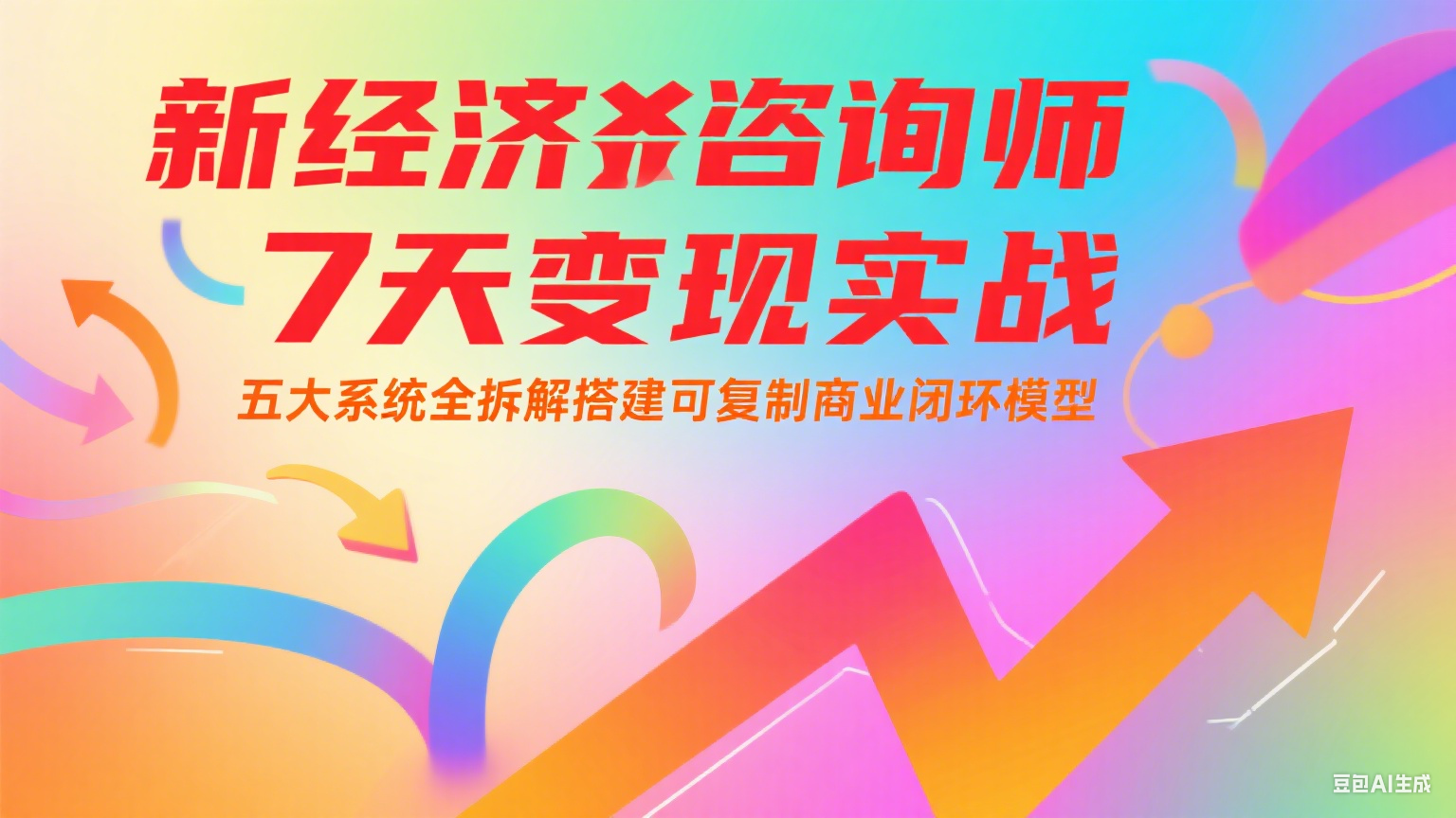 新经济咨询师 7 天变现实战：五大系统全拆解搭建可复制商业闭环模型-九天资源站