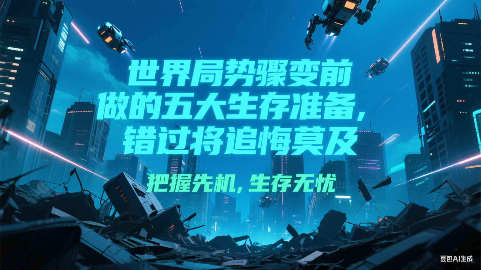 付费文章《世界局势骤变前必做的五大生存准备，错过将追悔莫及》-九天资源站