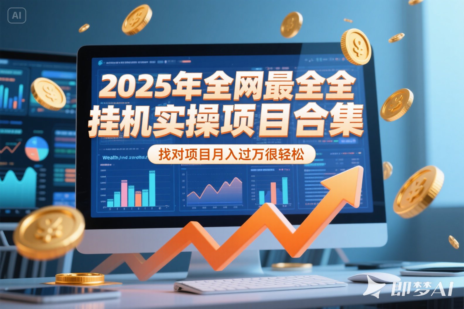 2025年挂机实操项目实操演练，挂机类型，AI直播类型，轻资产创业类型…-九天资源站
