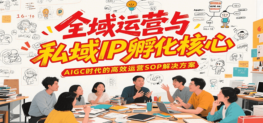 全域运营与私域IP孵化核心，AIGC时代的高效运营SOP解决方案-九天资源站