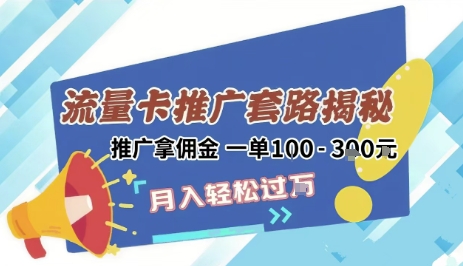2025年外面卖1500的流量卡项目最新玩法，绿色无门槛对新手非常友好，日入3张+-九天资源站