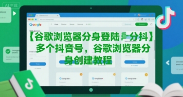 谷歌浏览器分身登陆多个抖音号，谷歌浏览器分身创建教程-九天资源站