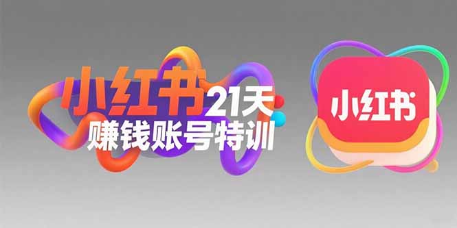 小红书21天赚钱账号特训：黄金定位技巧，高转粉文案创作，科学引流策略-九天资源站