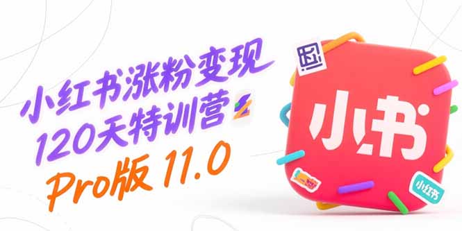 小红书涨粉变现120天特训营Pro版11.0：从0到1掌握平台运营,内容制作和变现-九天资源站