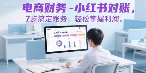 电商财务-小红书对账，7步搞定账务，轻松掌握利润-九天资源站