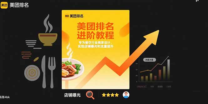 美团排名进阶教程：专为餐饮行业商家设计，实现店铺曝光和流量提升-九天资源站