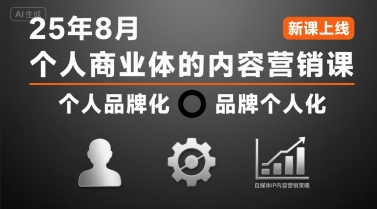 个人商业体的内容营销课25年8月，个人品牌化，品牌个人化，自媒体ip内容营销策略-九天资源站
