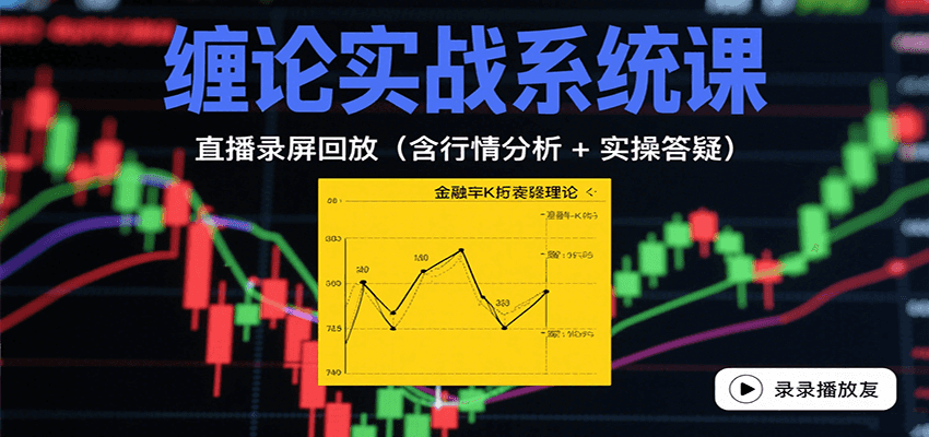 缠论实战系统课：直播录屏回放(含行情分析 + 实操答疑(更新8月)-九天资源站