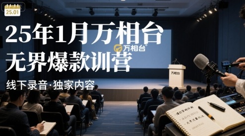 25年1月万相台无界爆款特训营线下录音-九天资源站