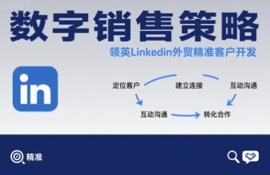 数字销售策略领英LinkedIn外贸精准客户开发-九天资源站