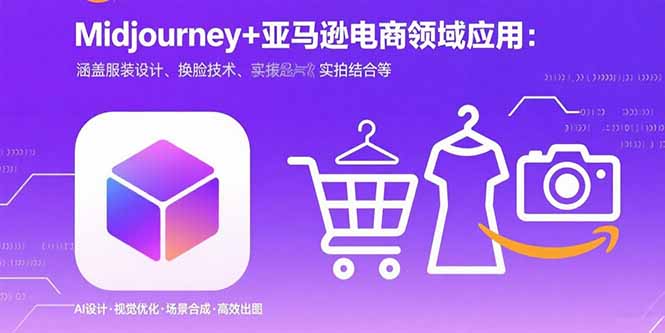 Midjourney+电商领域商业应用：涵盖服装设计、换脸技术、实拍结合等-九天资源站