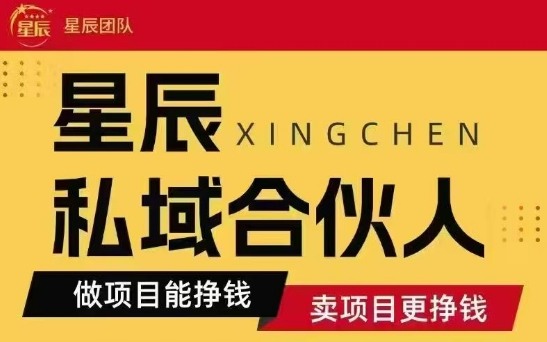 全网首发星辰私域项目合集，最新实操玩法，短期快速实现变现-九天资源站