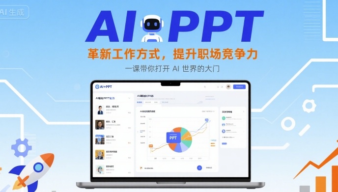 AI+PPT：革新工作方式，提升职场竞争力，一课带你打开 AI 世界的大门-九天资源站