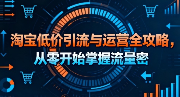 淘宝低价引流与运营全攻略，从零开始掌握流量密码-九天资源站