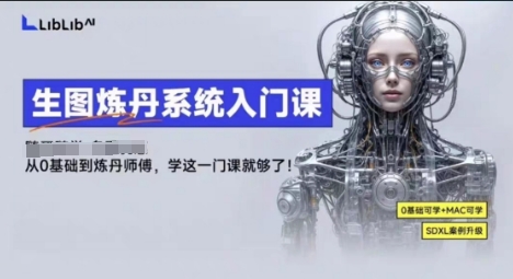 LibLibAI哩布哩布生图炼丹系统入门课，从生图到炼丹，只学这一门就够了-九天资源站
