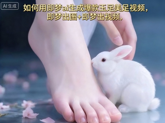 如何用即梦ai生成爆款玉足美足视频，即梦出图+即梦出视频，快速涨粉-九天资源站